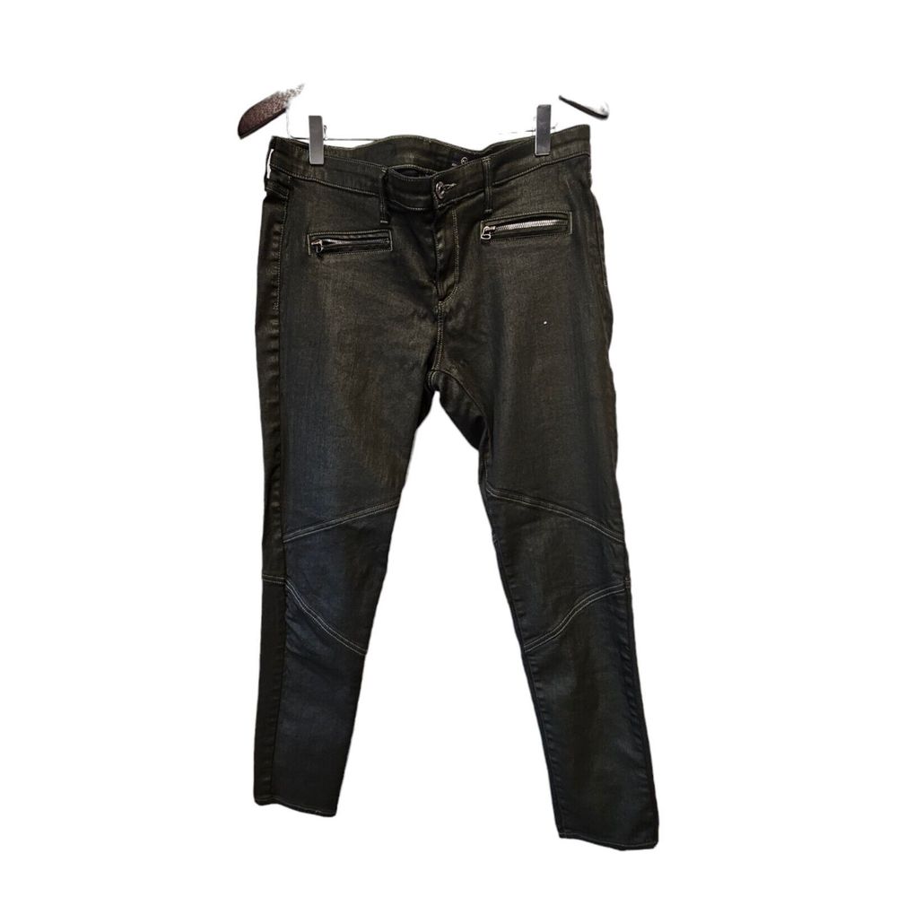 ADRIANO GOLDSCHMIED Jeans Dark Green Skiny Low Rise Size 32‎